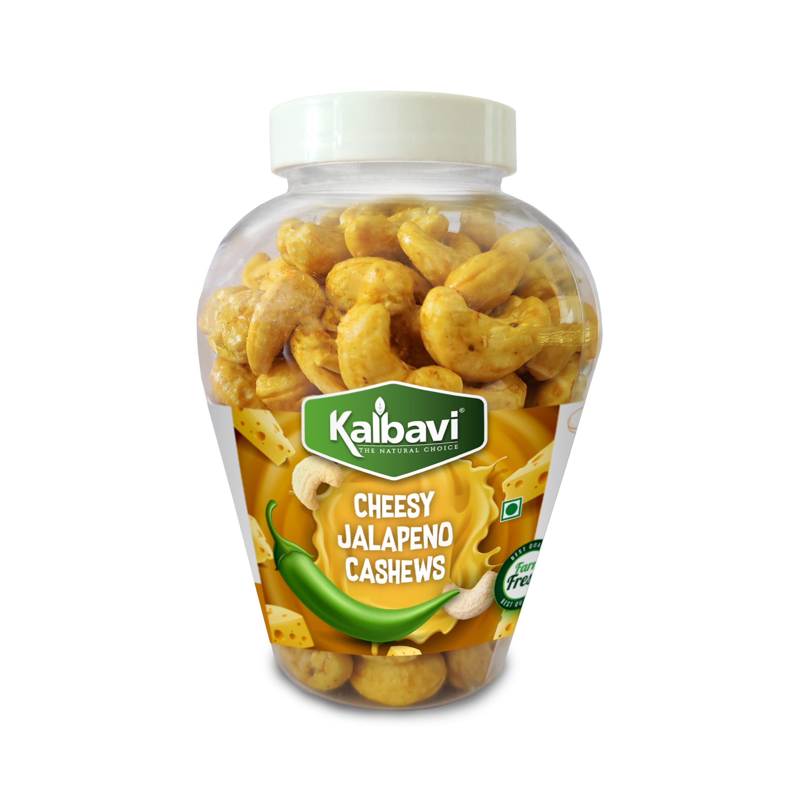 Flavoured Cashew Nuts Cheesy Jalapeno 250 gms